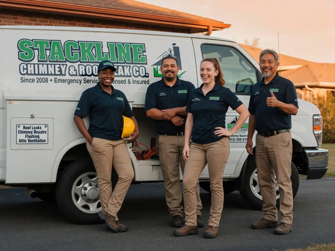 Chimney flashing repair company in Perkinston, MS